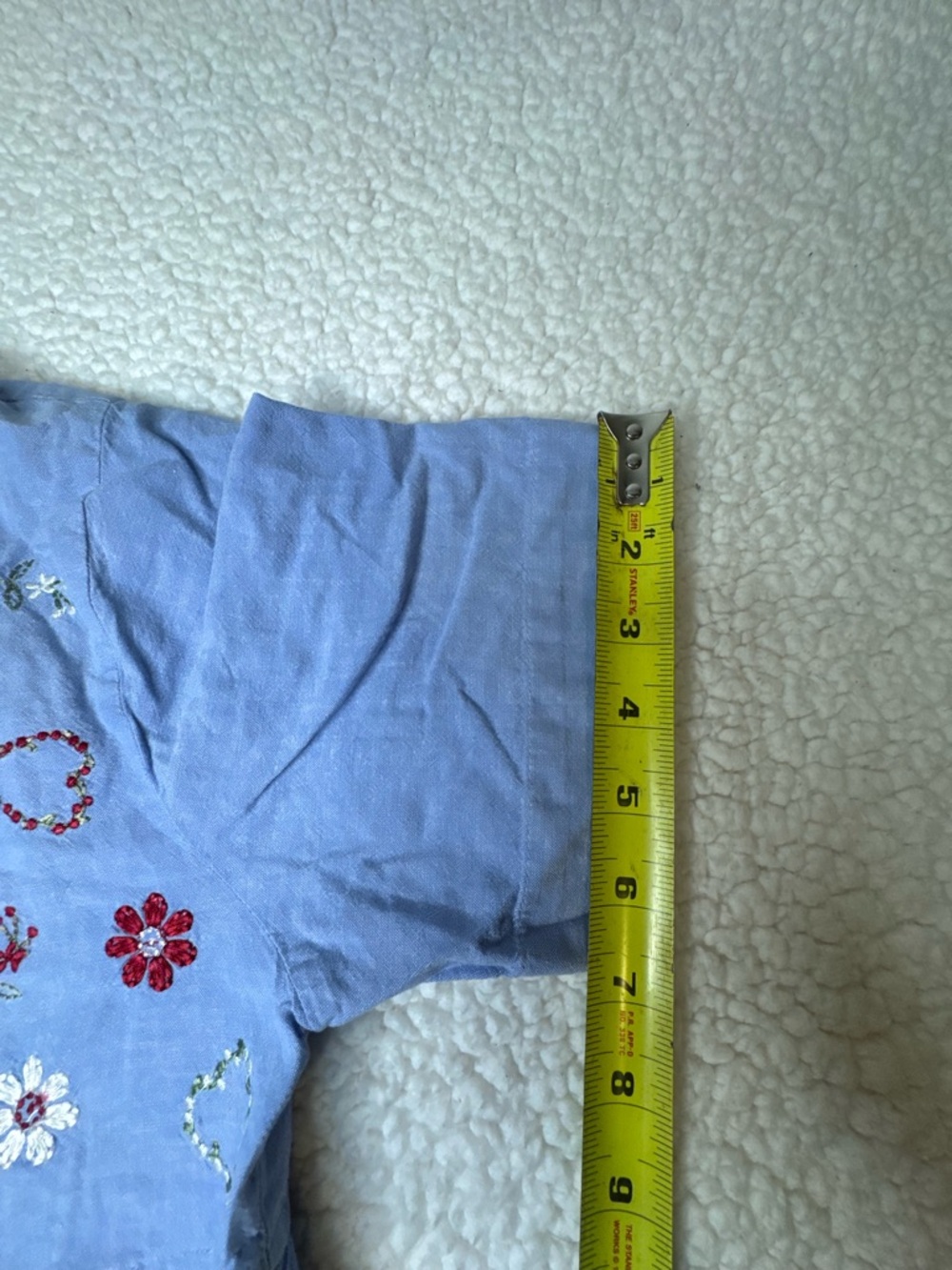 Bechamel Vintage Embroidered Flowers Denim - Picture 8 of 9